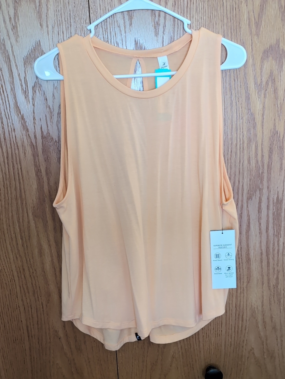 Glyder Soft Orange Scoop-Neck Tank